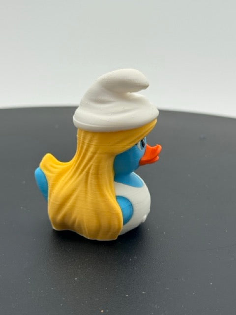 Little Blue Forest Village Girl Duck