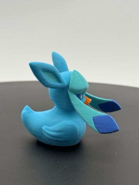 Frosty Diamond-Eared Ice Fox Cruiser Duckie