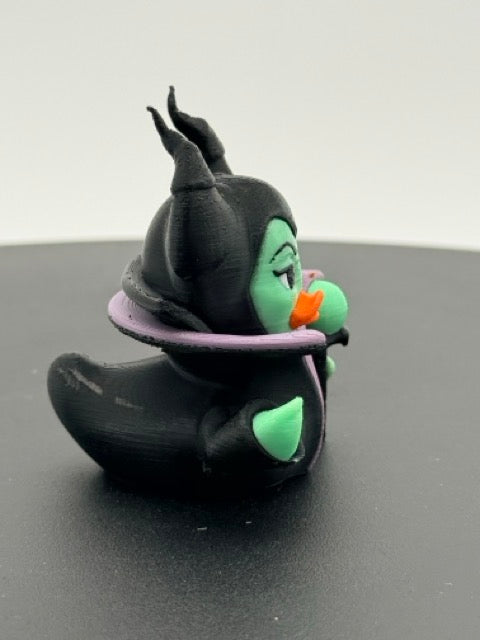 Horned Evil Fairy Dashboard Duck