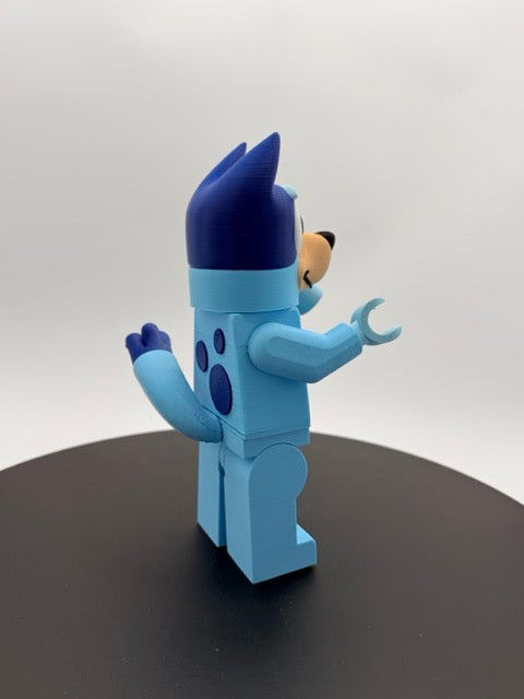 Wackadoo Blue Pup Mega Brick Figure