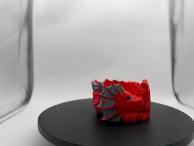 Flattened Dragon Yarn Bowl