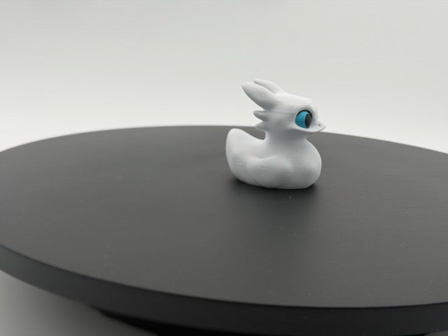 Shimmering White Dragon Duck