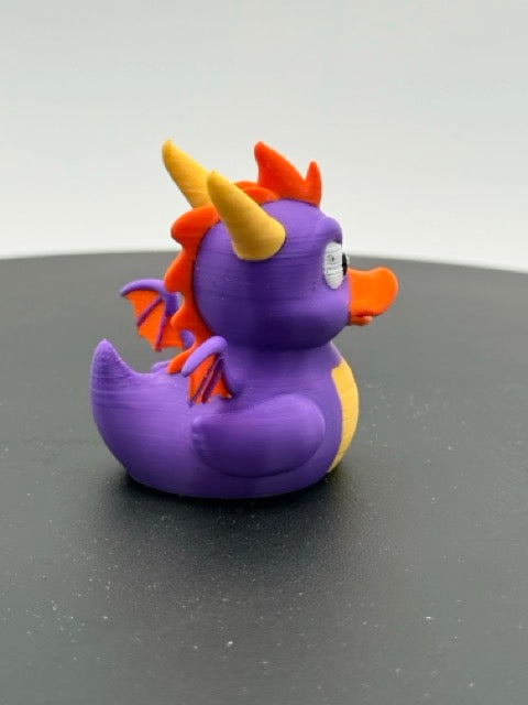 Retro Purple Dragon Duck