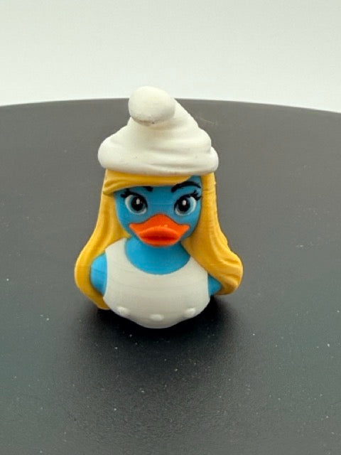Little Blue Forest Village Girl Duck