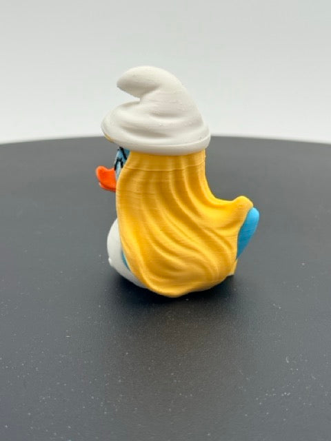 Little Blue Forest Village Girl Duck