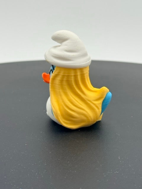 Little Blue Forest Village Girl Duck