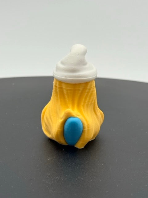 Little Blue Forest Village Girl Duck