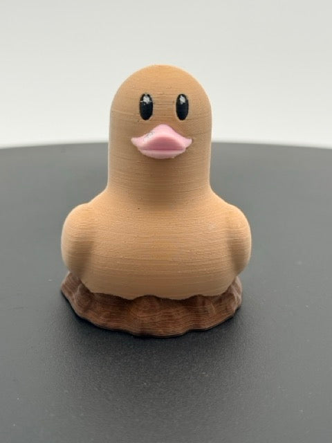 Ground-Type Tunneling Dirt Mound Duckie