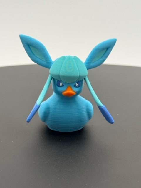 Frosty Diamond-Eared Ice Fox Cruiser Duckie