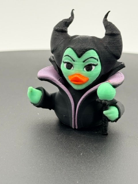 Horned Evil Fairy Dashboard Duck