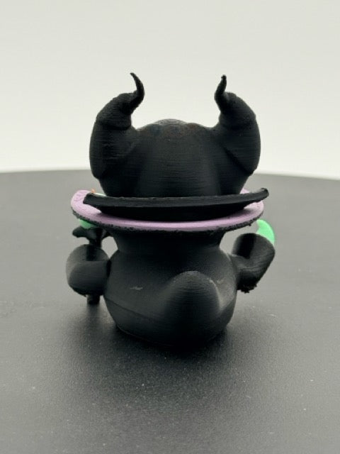 Horned Evil Fairy Dashboard Duck