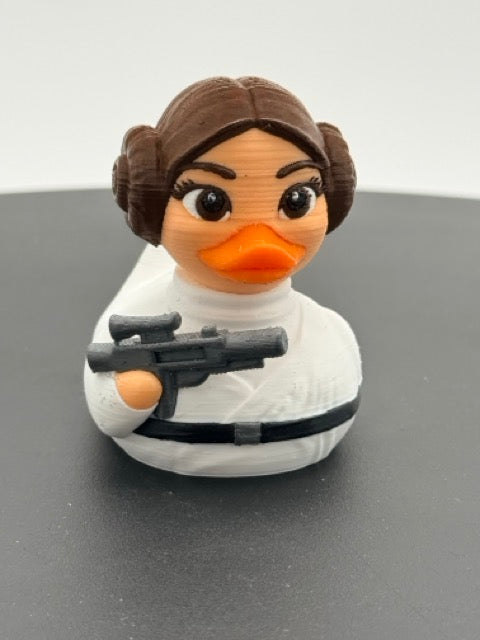 Galactic Rebel Princess Dashboard Duck