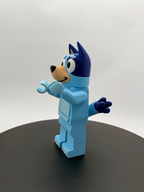 Wackadoo Blue Pup Mega Brick Figure
