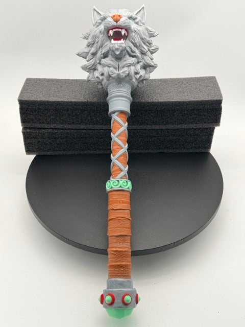 Savage Direwolf War Mace & Wall Display Plaque