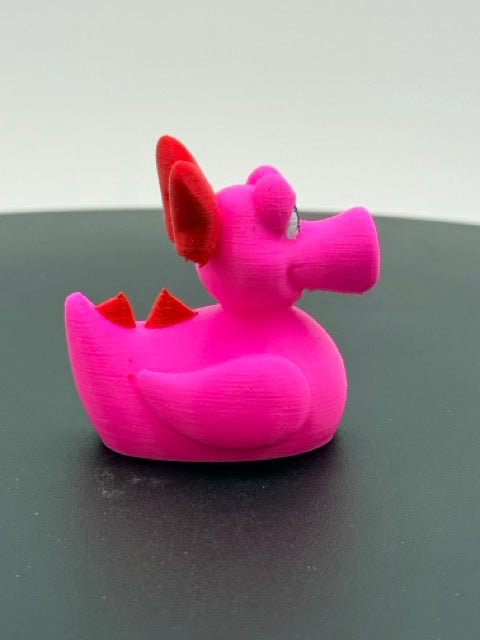 Pink Bow Dinosaur Duck