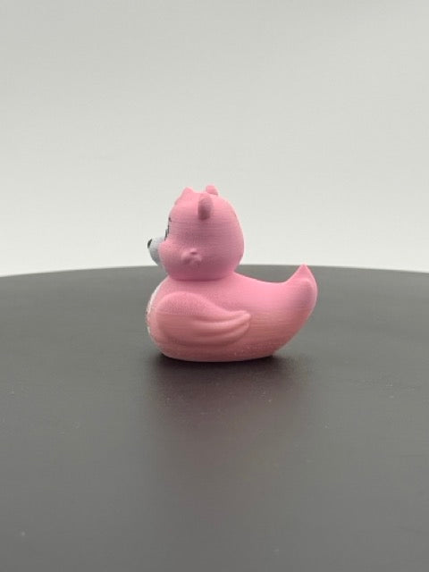 Pink Rainbow Belly Bear Duck
