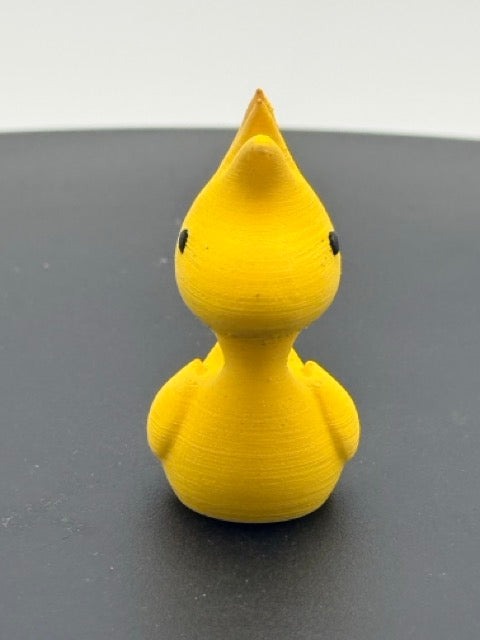 Spiky Yellow Bird Companion Duck