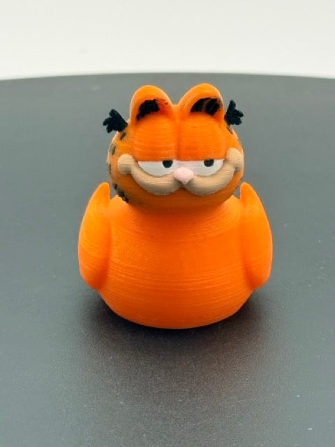 Lazy Orange Tabby Cat Duck