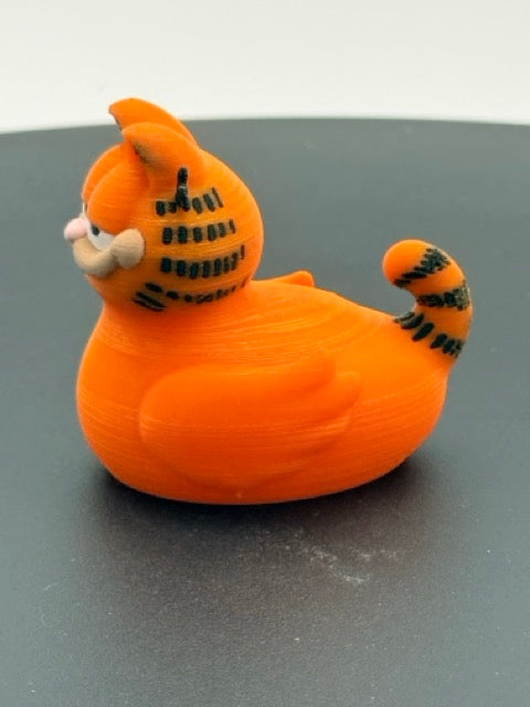 Lazy Orange Tabby Cat Duck