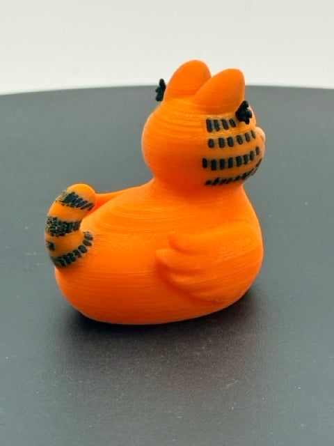 Lazy Orange Tabby Cat Duck