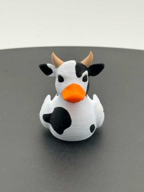 Spotted Dairy Cow Dashboard Duck