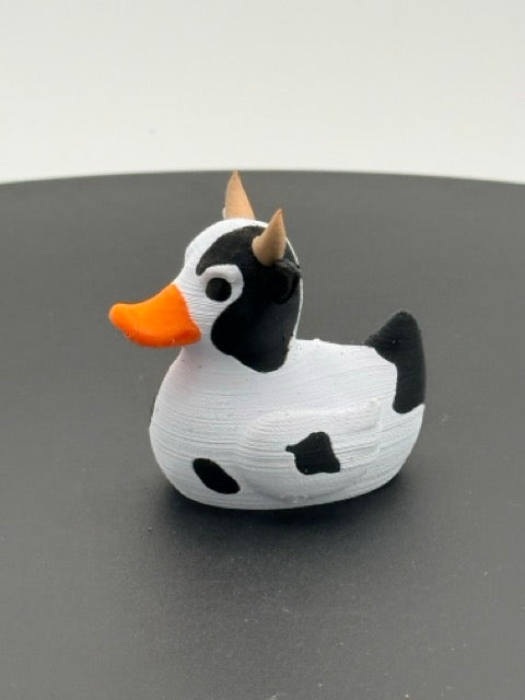 Spotted Dairy Cow Dashboard Duck
