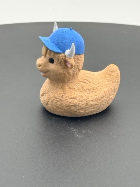 Baseball Cap Highland Calf Dashboard Duck
