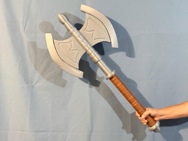 Retro 80s Barbarian Hero Power Axe Prop