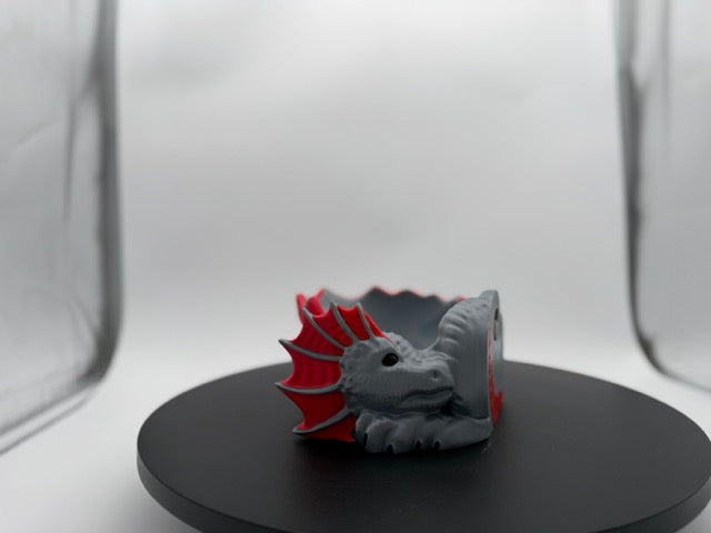 Flattened Dragon Yarn Bowl