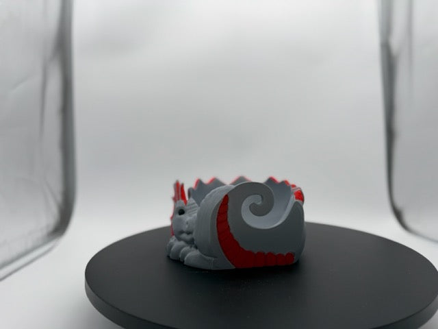 Flattened Dragon Yarn Bowl