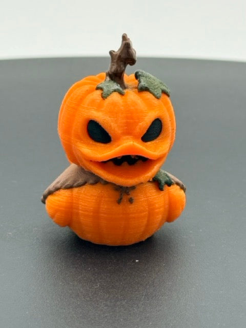 Jack-O'-Lantern Pumpkin Head Dashboard Duck