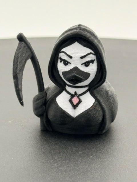 Gothic Grim Reaper Dashboard Duck