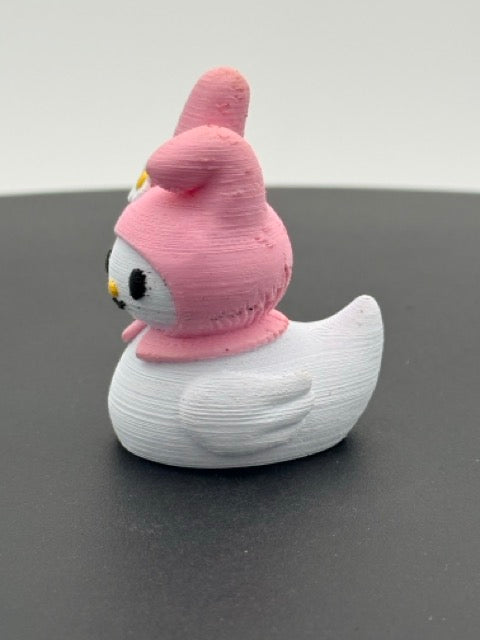 Pink Bunny Hood Cruiser Duckie