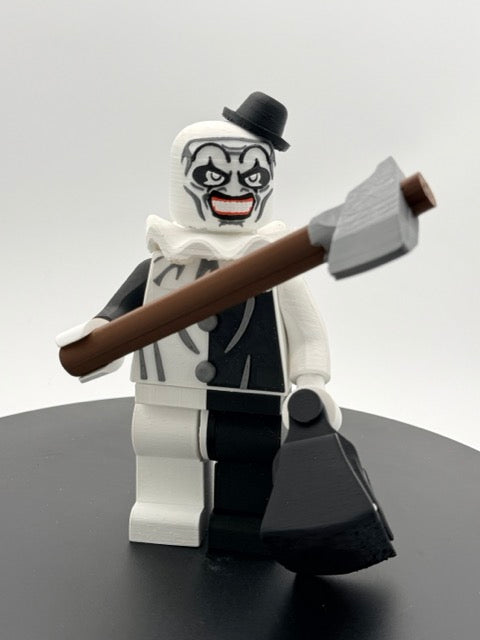 Creepy Slasher Mime Block Figure