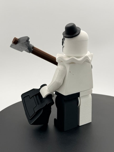 Creepy Slasher Mime Block Figure