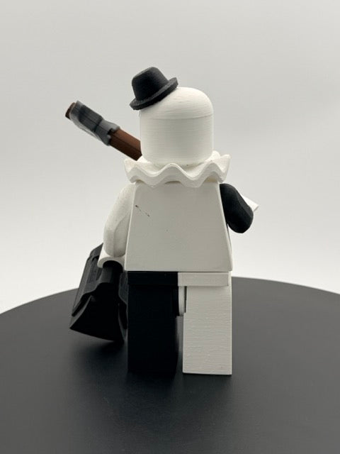 Creepy Slasher Mime Block Figure