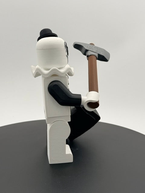 Creepy Slasher Mime Block Figure