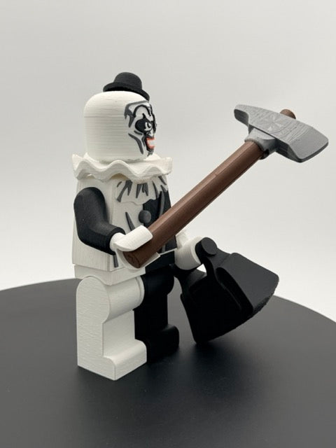 Creepy Slasher Mime Block Figure