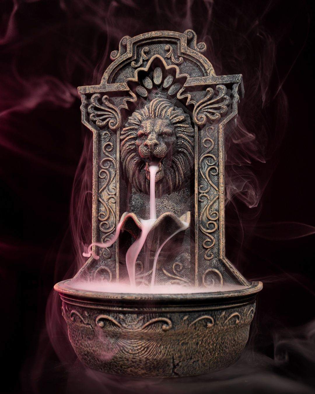 Lion Fountain Backflow Incense Burner